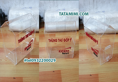 Hòm thư góp ý treo tường chất liệu mica