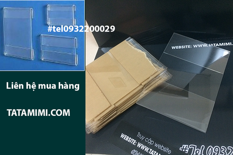 Kệ treo tường đựng tờ rơi chế tác từ mica