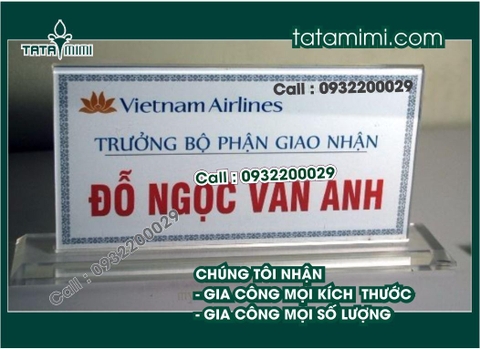 Bảng tên chức danh mica để bàn – TATAMIMI