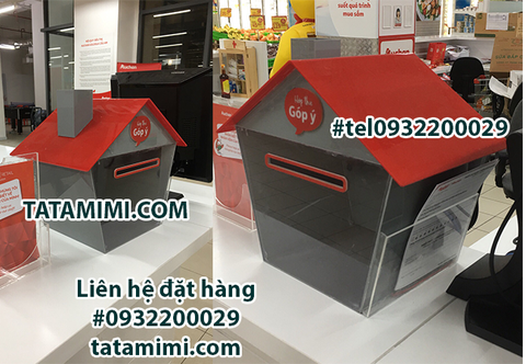 Hòm thư góp ý kiểu mái nhà với màu sắc đa dạng