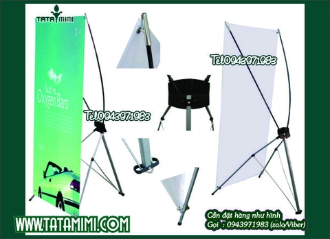 Các loại Standee chữ X, banner quảng cáo trong nhà