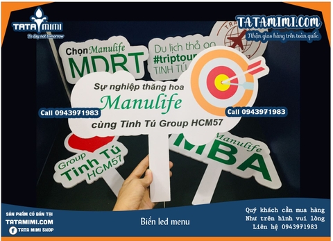 Biển tay cầm bằng formex