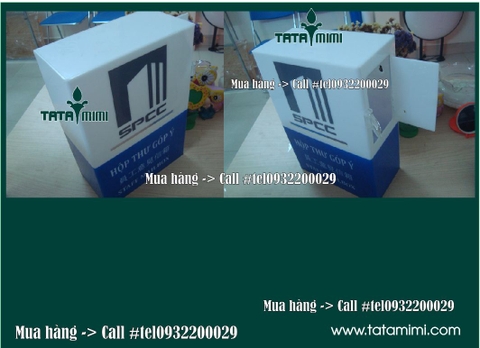 Hòm thư bằng mica đẹp thuận tiện cho việc lau chùi bảo quản