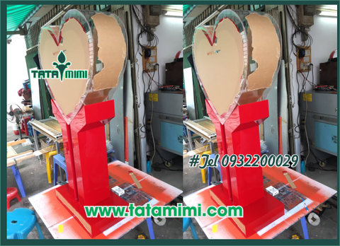 Hòm mica hình trái tim siêu đẹp vạn người mê