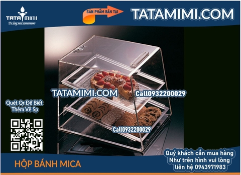 Hộp mica đựng bánh ngọt