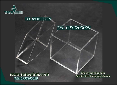 Hộp chụp mica trong có nắp đậy