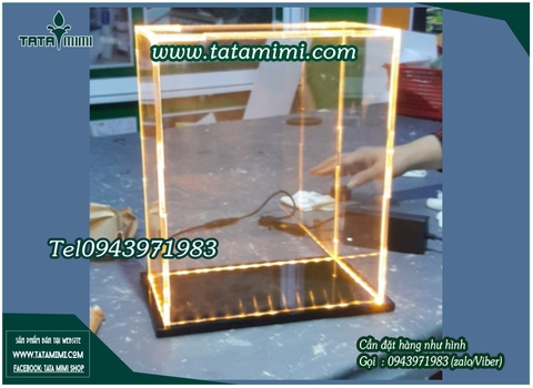 Hộp mica có kèm dây led