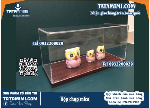Hộp chụp mặt mica đế rời