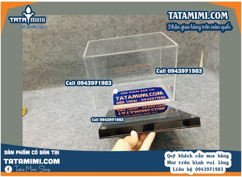 Hộp chụp trưng bày với mica