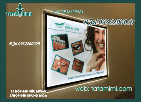 Bảng hiệu hộp đèn siêu sáng bằng mica