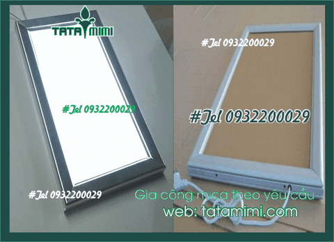 Làm blacklist chất liệu mica có led siêu sáng