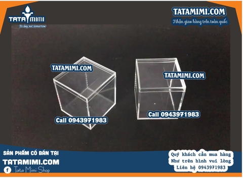 Hộp chụp sản phẩm 5 mặt từ mica trong