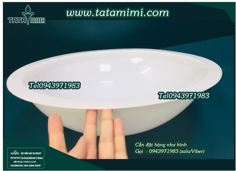  Hút nổi trắng sữa với viền rộng