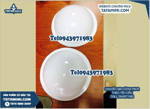 Hút nổi mica theo hình bán nguyệt