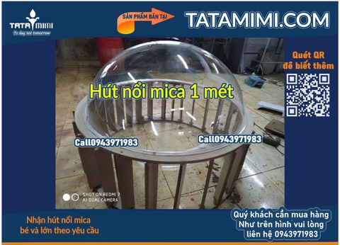 Hút nổi mica ghép lại thành quả tròn được không