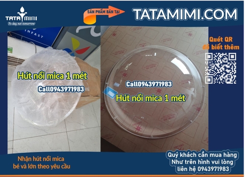 Quả cầu mica đường kính tối đa