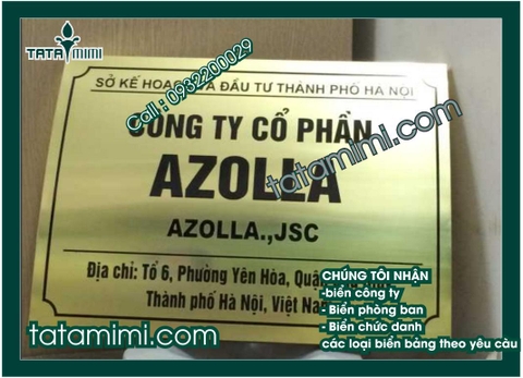 Làm biển công ty đẹp – in và quảng cáo TATAMIMI