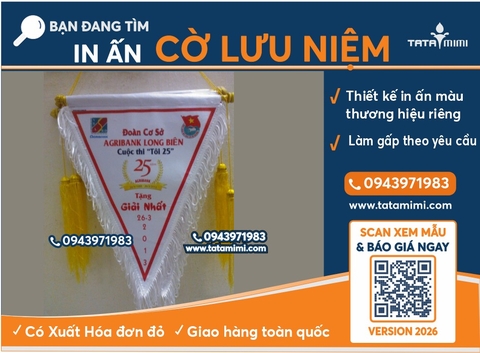 In Cờ Sự Kiện Cao Cấp Lấy Gấp Trong Ngày – Nhận Làm 1 Cái Theo File Có Sẵn