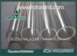 Ống mica có nhiều kích cỡ khác nhau