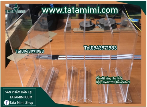 Kệ menu để bàn với đế kẹp hay đế tam giác