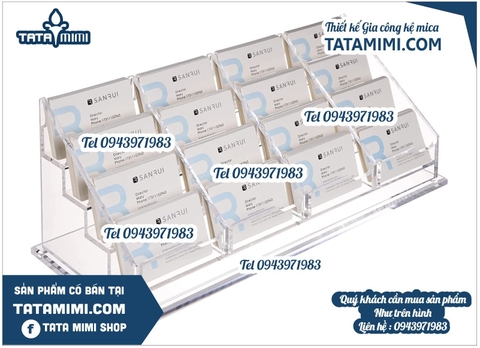 Kệ đứng card chia ô nhỏ theo kích thước khách hàng