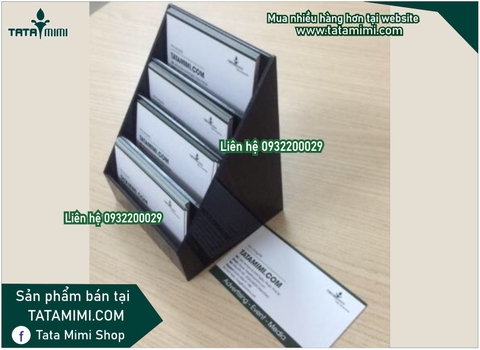 Kệ card để bàn 4 tầng 1 tầng có hàng
