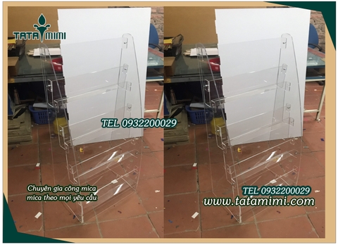 Kệ checklist từ mica theo các size giấy