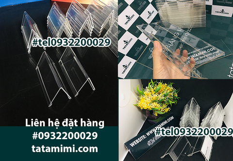 Kệ giá tên sản phẩm hay kệ chức danh được thiết kế khá gọn