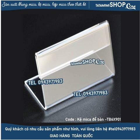 Kệ uốn chữ L mica 2mm theo kích thước