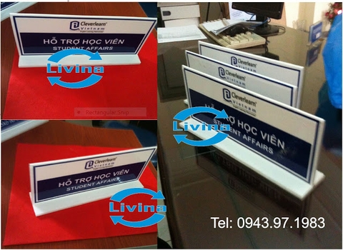 Kệ chức danh bằng mica in trực tiếp nội dung
