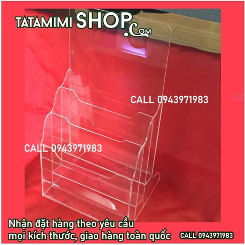Kệ tờ rơi-a4-a5 để bàn 1 ngăn 2 ngăn