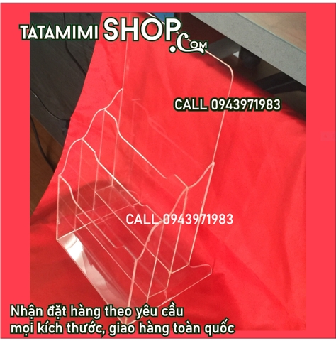 Kệ mica treo tường nhiều ô sử dụng