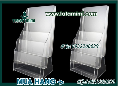 Kệ mica 3 ngăn để Ủy nhiệm chi cho ngân hàng