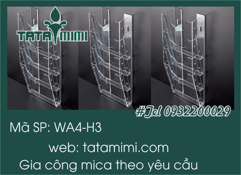 Kệ mica treo tường tiện ích