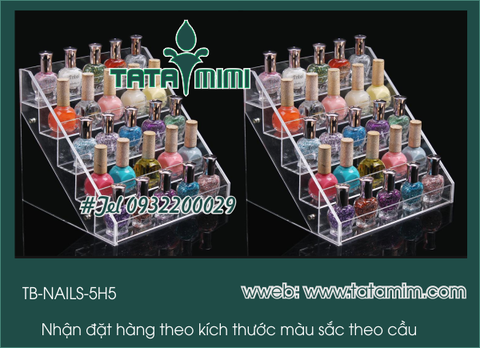 Kệ mỹ phẩm mica theo yêu cầu được làm từ mica