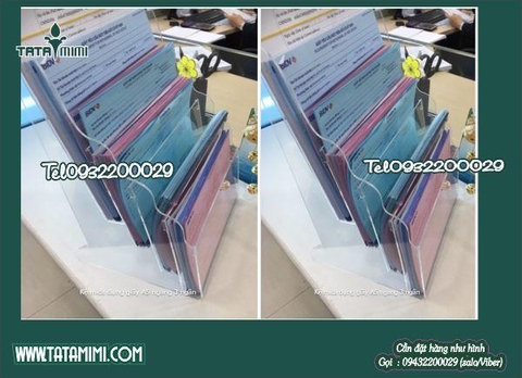 Kệ trưng bày quảng cáo-kệ mica để bàn trong suốt