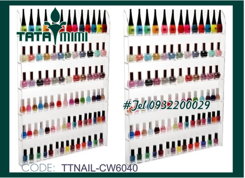 Kệ Nails treo tường nhiều tầng thiết kế theo yêu cầu của khách hàng