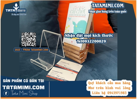 Kệ sách mica làm vừa kích thước sách