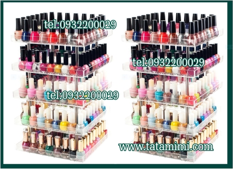 Kệ nail - kệ sơn nước để bàn và treo tường