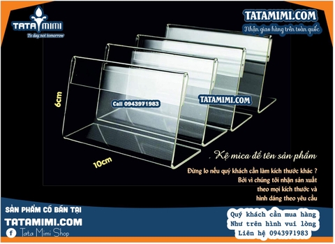 Kệ tên sản phẩm nên làm thành chữ A hay chữ L