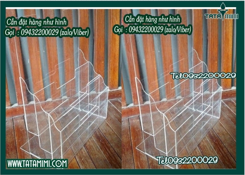 Kệ mica đựng tờ rơi –brochue-tài liệu để bàn