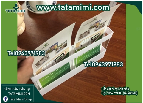 Hộp để tờ rơi trên bàn