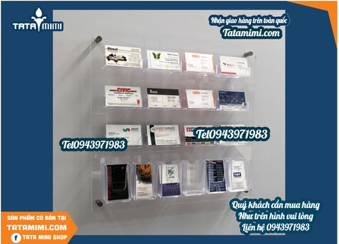Kệ mica treo tường để cardvisit