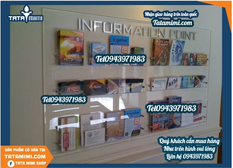 Kệ Mica A4 Treo Tường 6 Ngăn