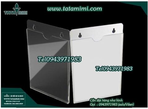 Kệ treo tường trong suốt soi bóng