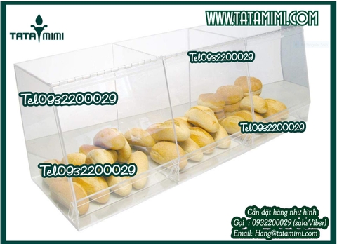 Cửa hàng bán bánh ngọt cần có hộp đựng bánh mica trong suốt