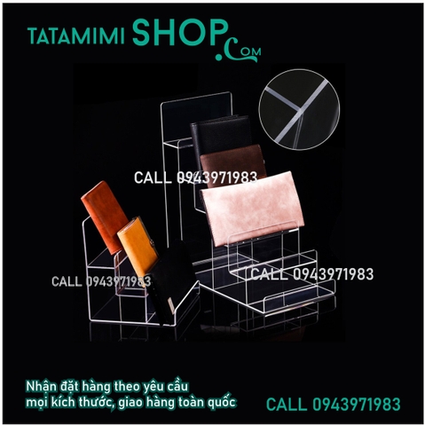 Kệ ví- kế mỹ phẩm-kệ giày từ mica
