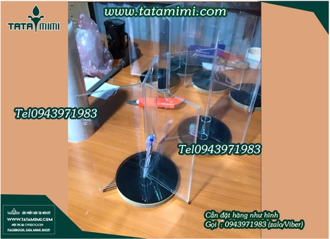 Kệ mica xoay hình cánh quạt