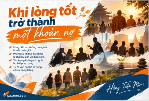 Khi lòng tốt trở thành một khoản nợ: Ranh giới giữa phụng sự và trách nhiệm
