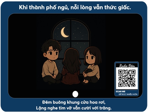Khi thành phố ngủ yên, còn nỗi lòng vẫn thức giấc.